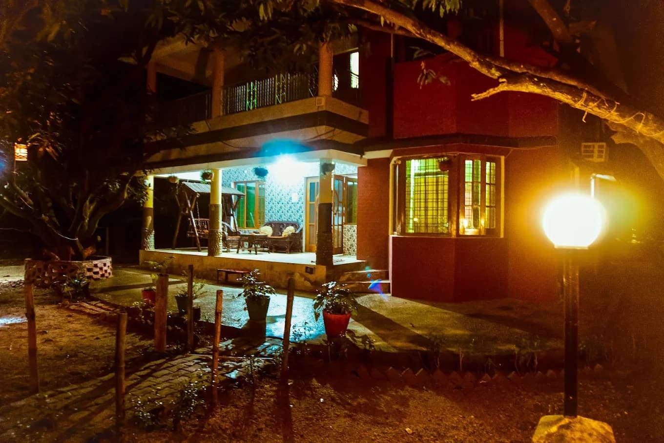 night view of homestay