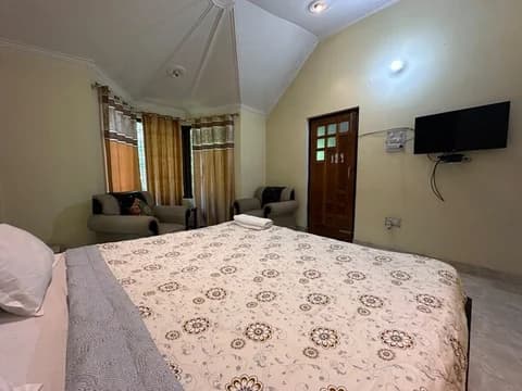 guest bedroom with extra space